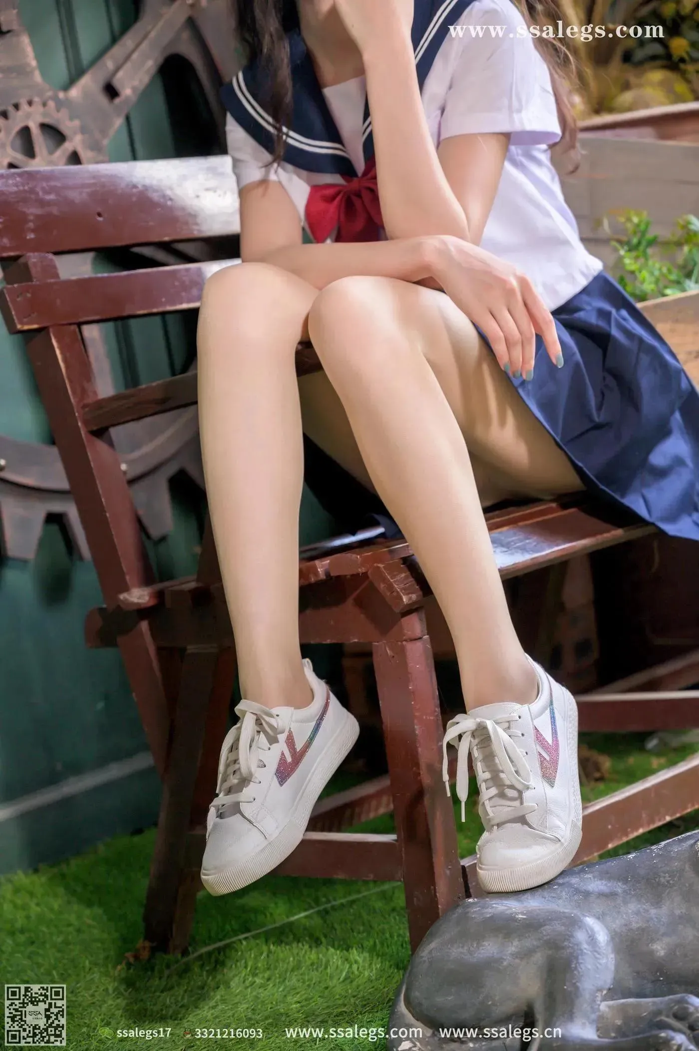 [SSA丝社]超清写真 NO.421 漫漫白色jk制服肉丝写真(上) [84P]插图9